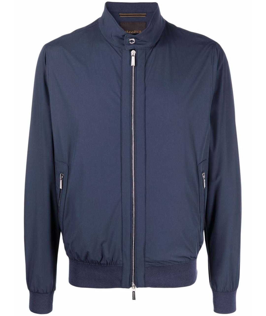 MOORER Синяя полиамидовая куртка, фото 1