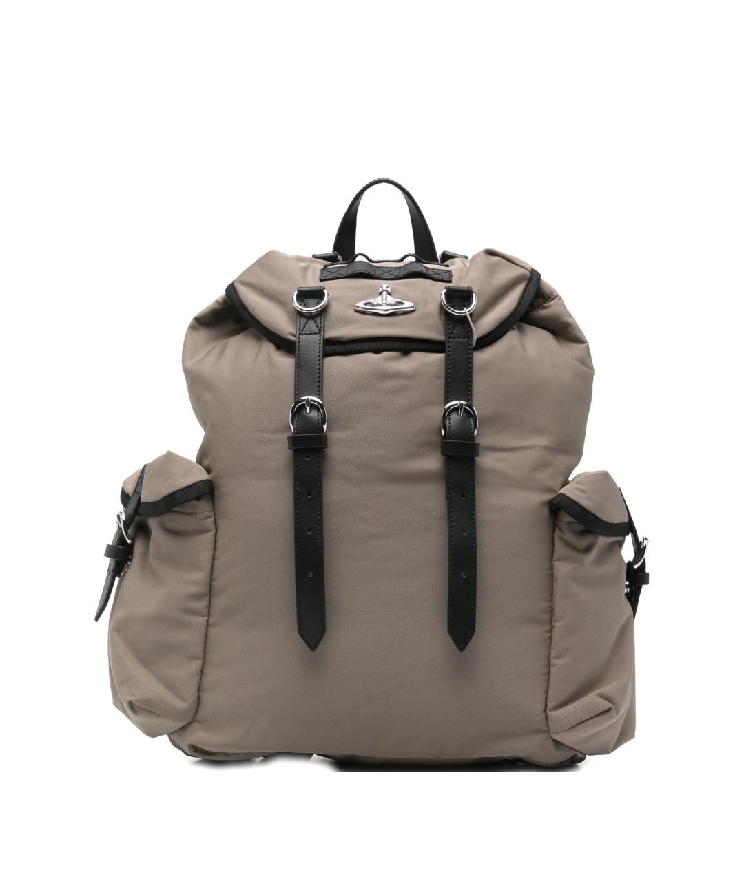 VIVIENNE WESTWOOD Хаки тканевый рюкзак, фото 1