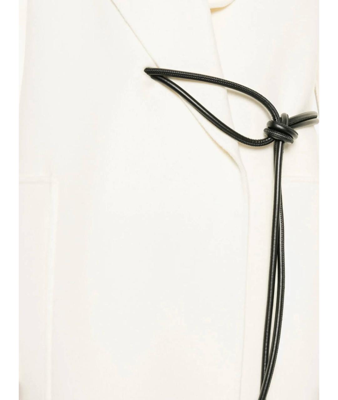 SPORTMAX Белое шерстяное пальто, фото 2