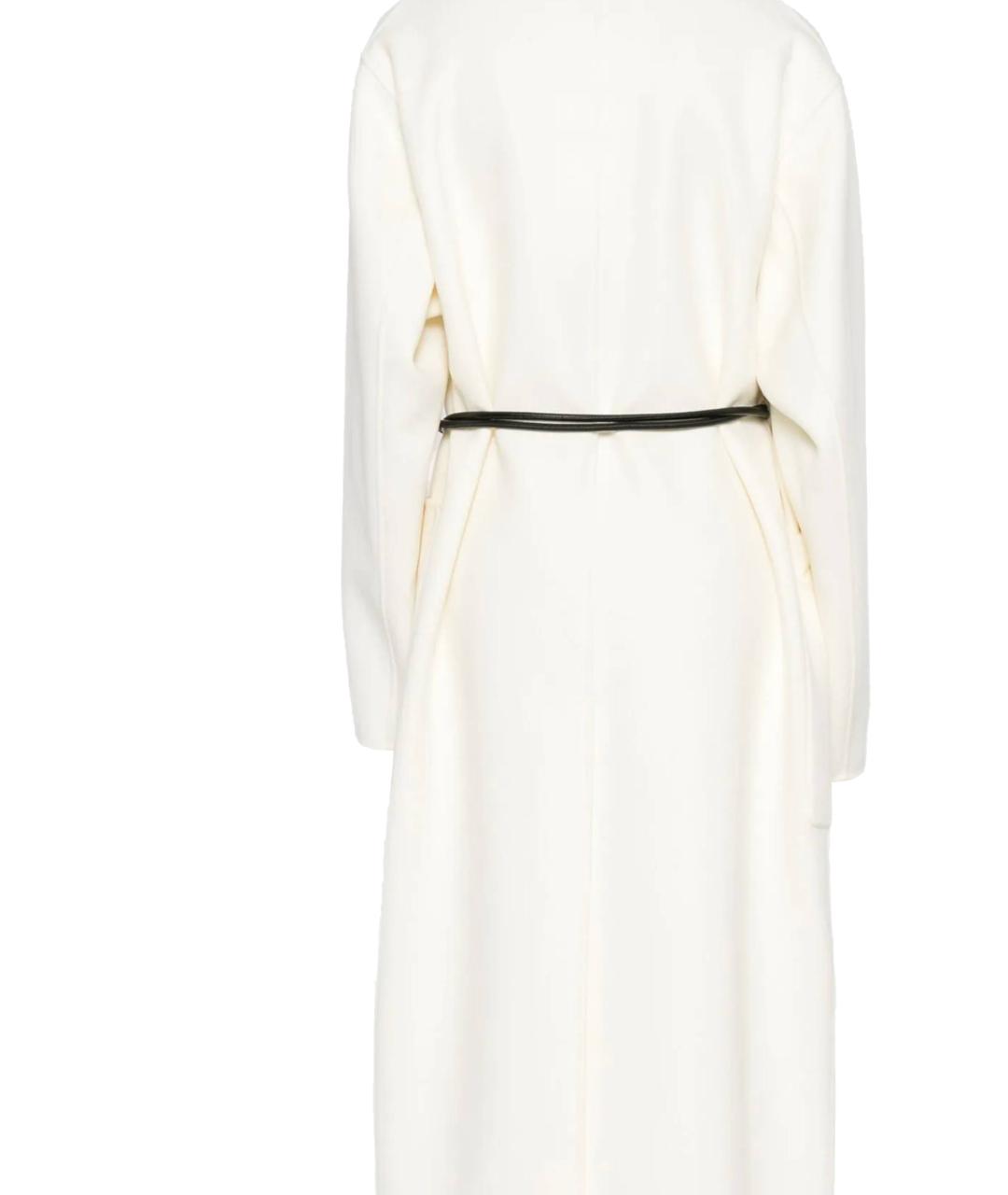 SPORTMAX Белое шерстяное пальто, фото 3