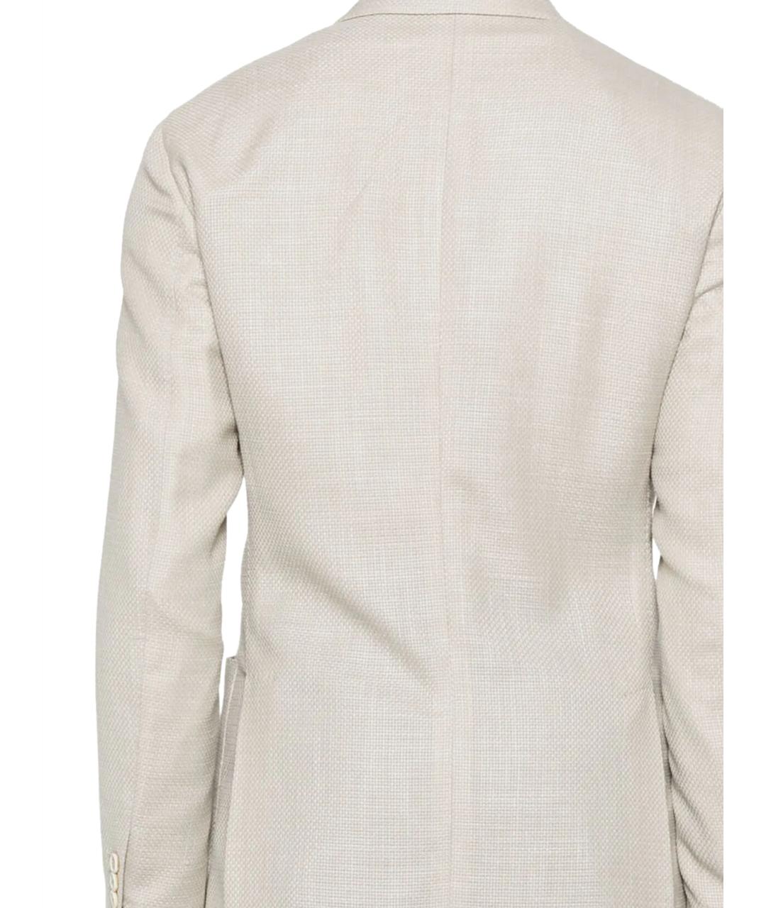 LARDINI Серый шерстяной пиджак, фото 3