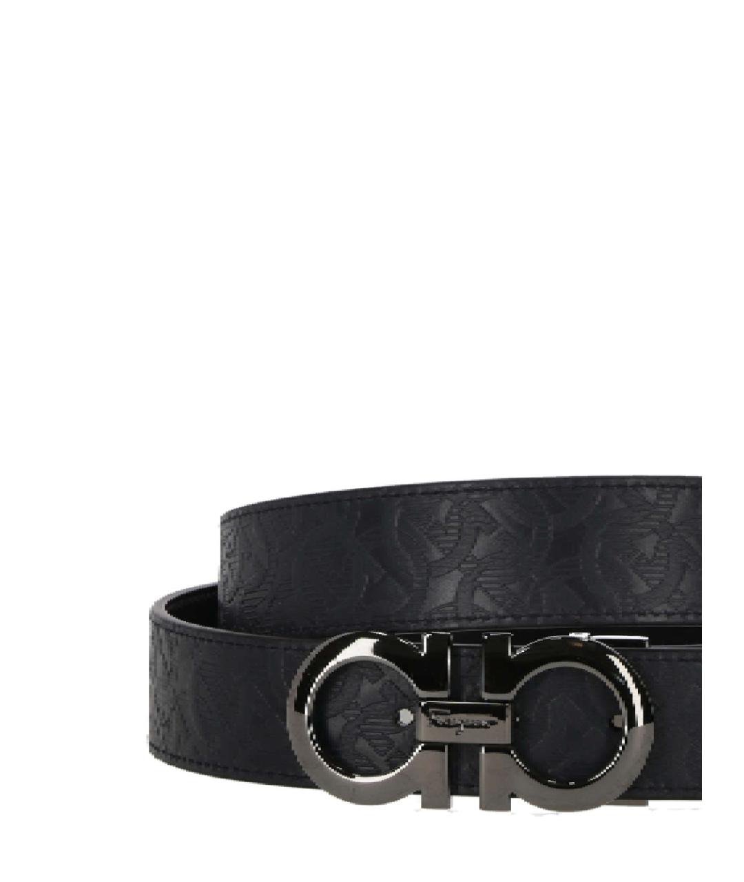 FERRAGAMO Черный ремень, фото 2
