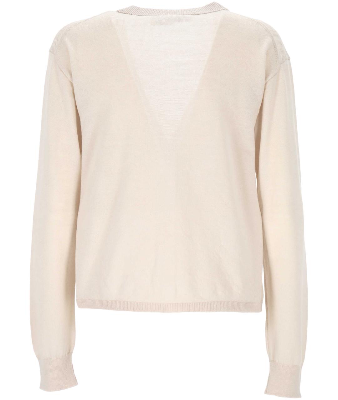 OUR LEGACY Бежевый шерстяной кардиган, фото 3