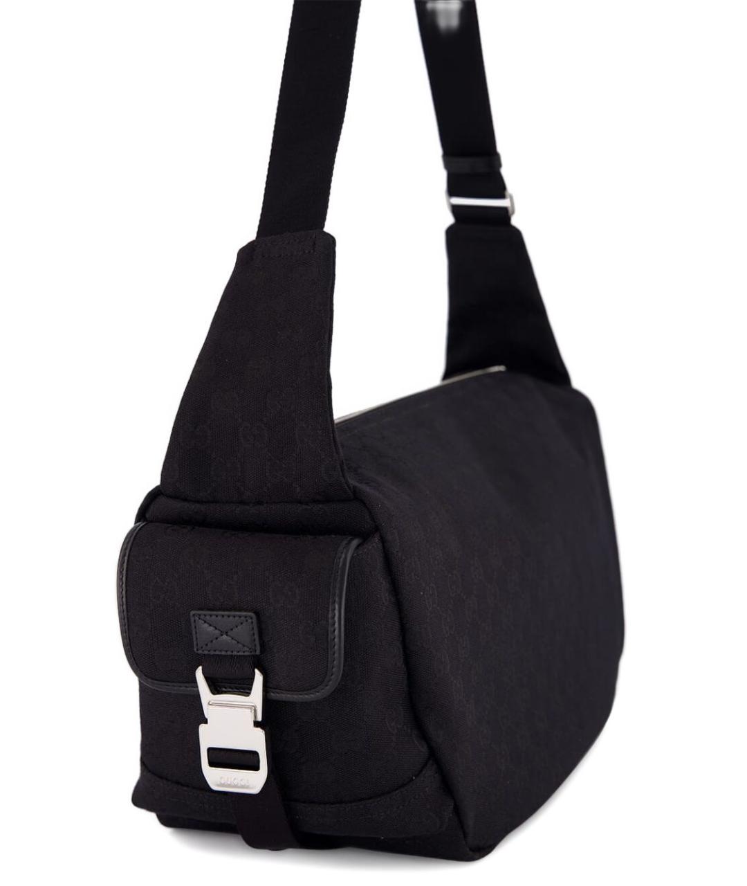 GUCCI Черная синтетическая сумка на плечо, фото 5