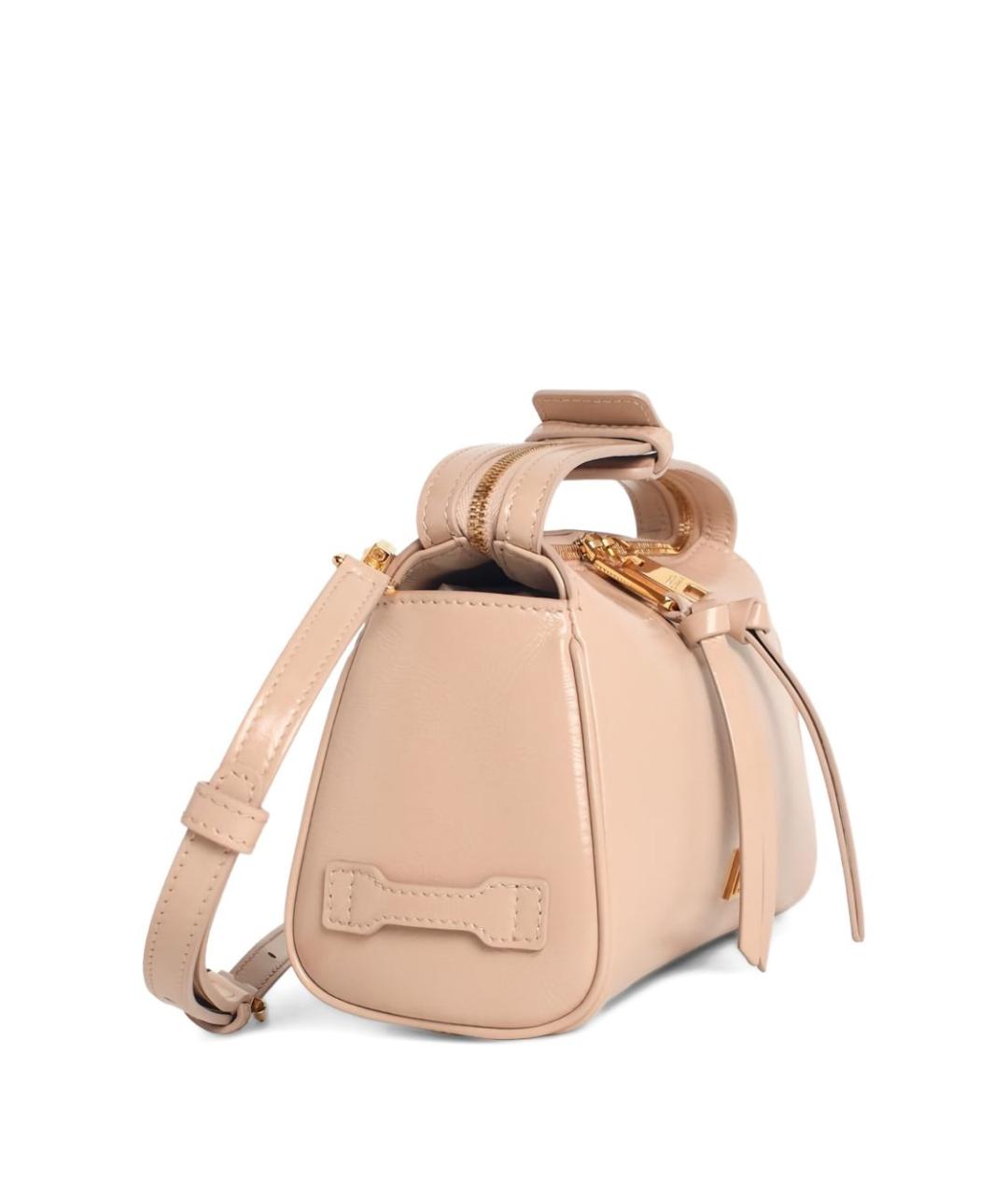 DOLCE&GABBANA Бежевая кожаная сумка с короткими ручками, фото 2