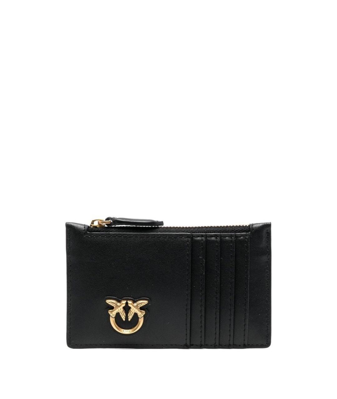 PINKO Черный кожаный кошелек, фото 1