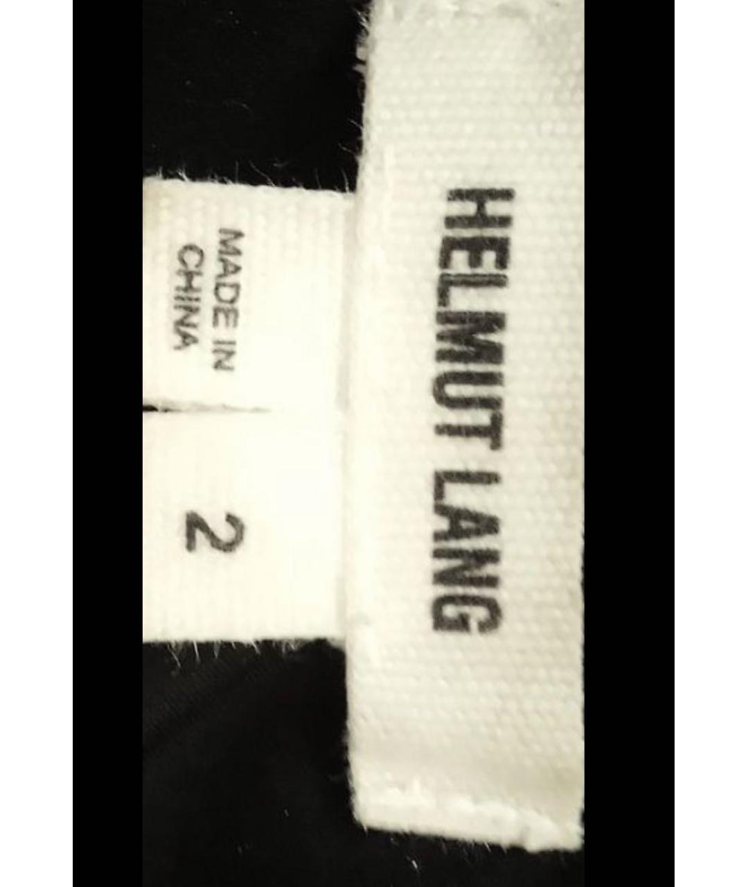 HELMUT LANG Черный кожаный жакет/пиджак, фото 6