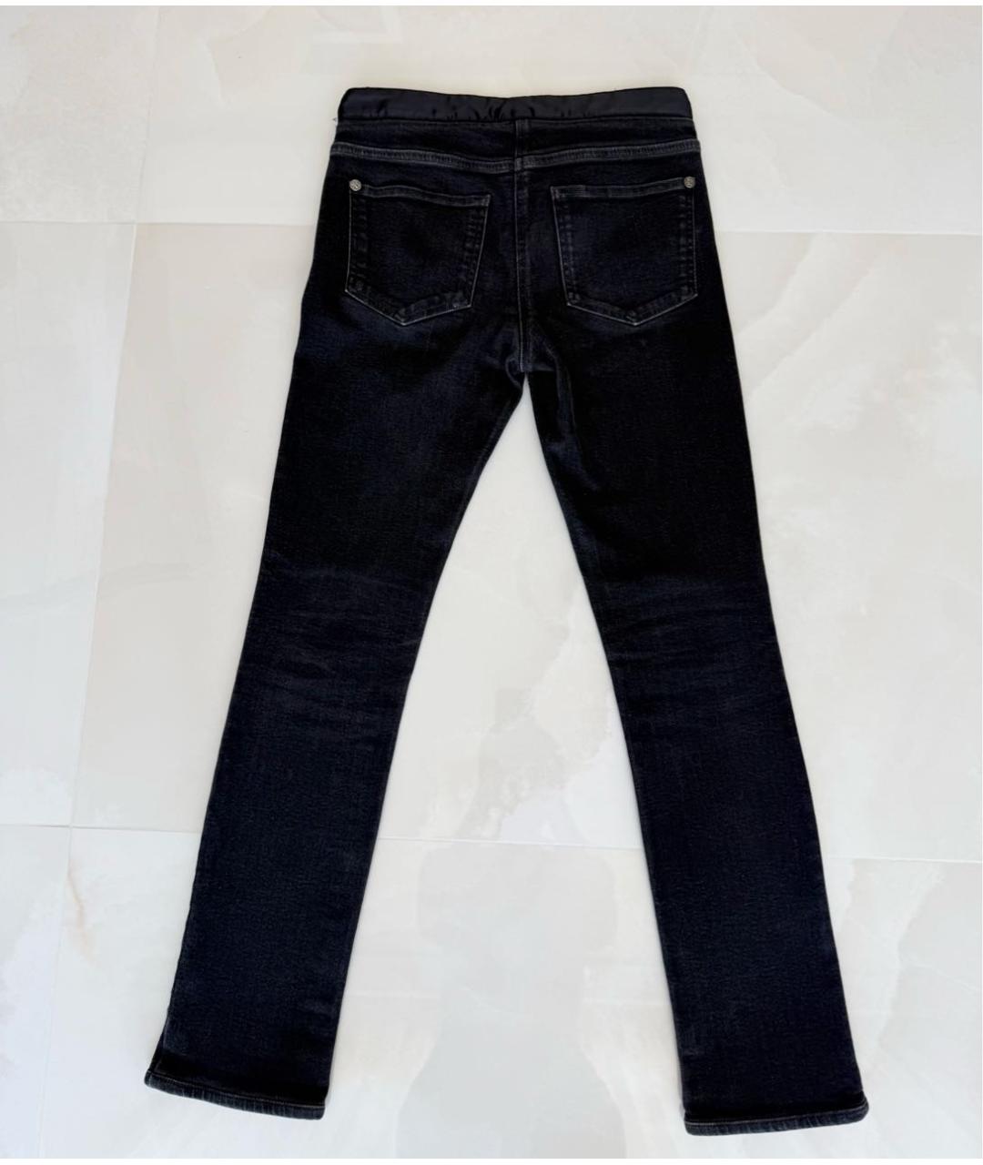 CHANEL Черные хлопковые джинсы слим, фото 2