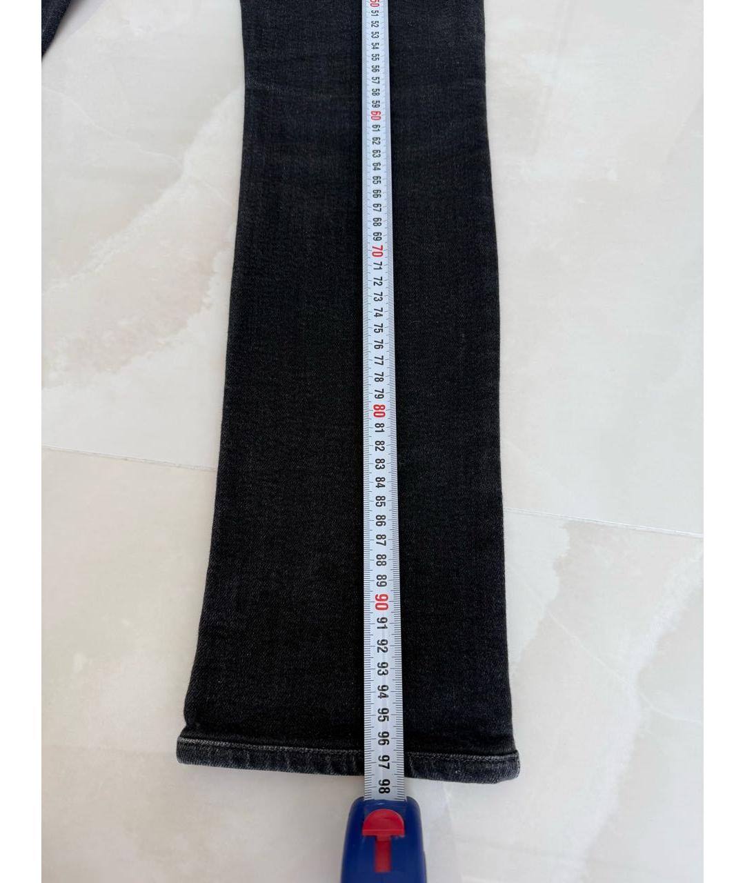 CHANEL Черные хлопковые джинсы слим, фото 7
