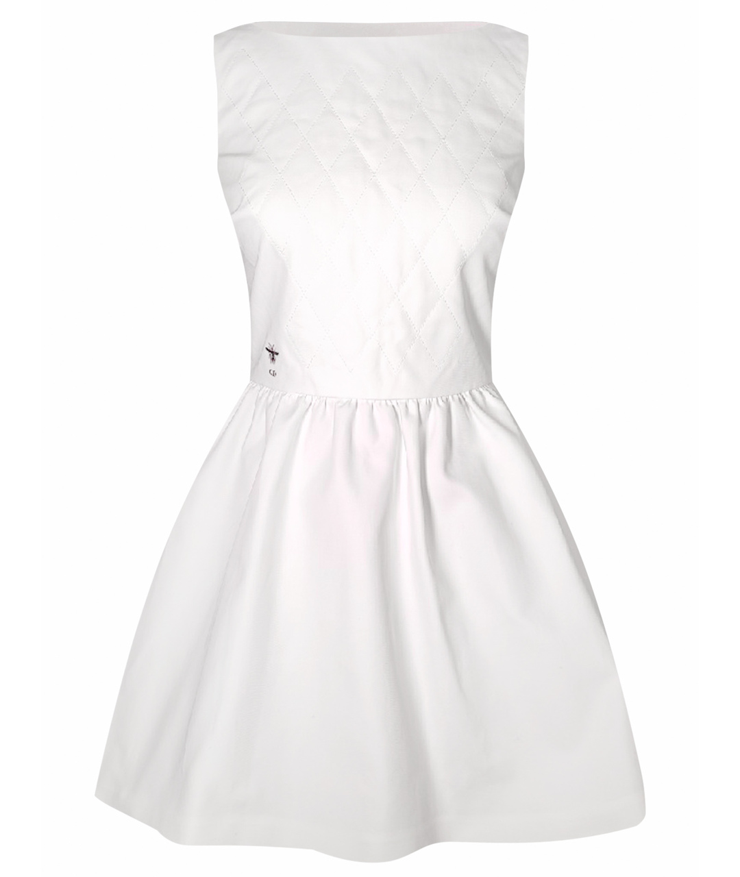 CHRISTIAN DIOR PRE-OWNED Белое хлопковое платье, фото 1