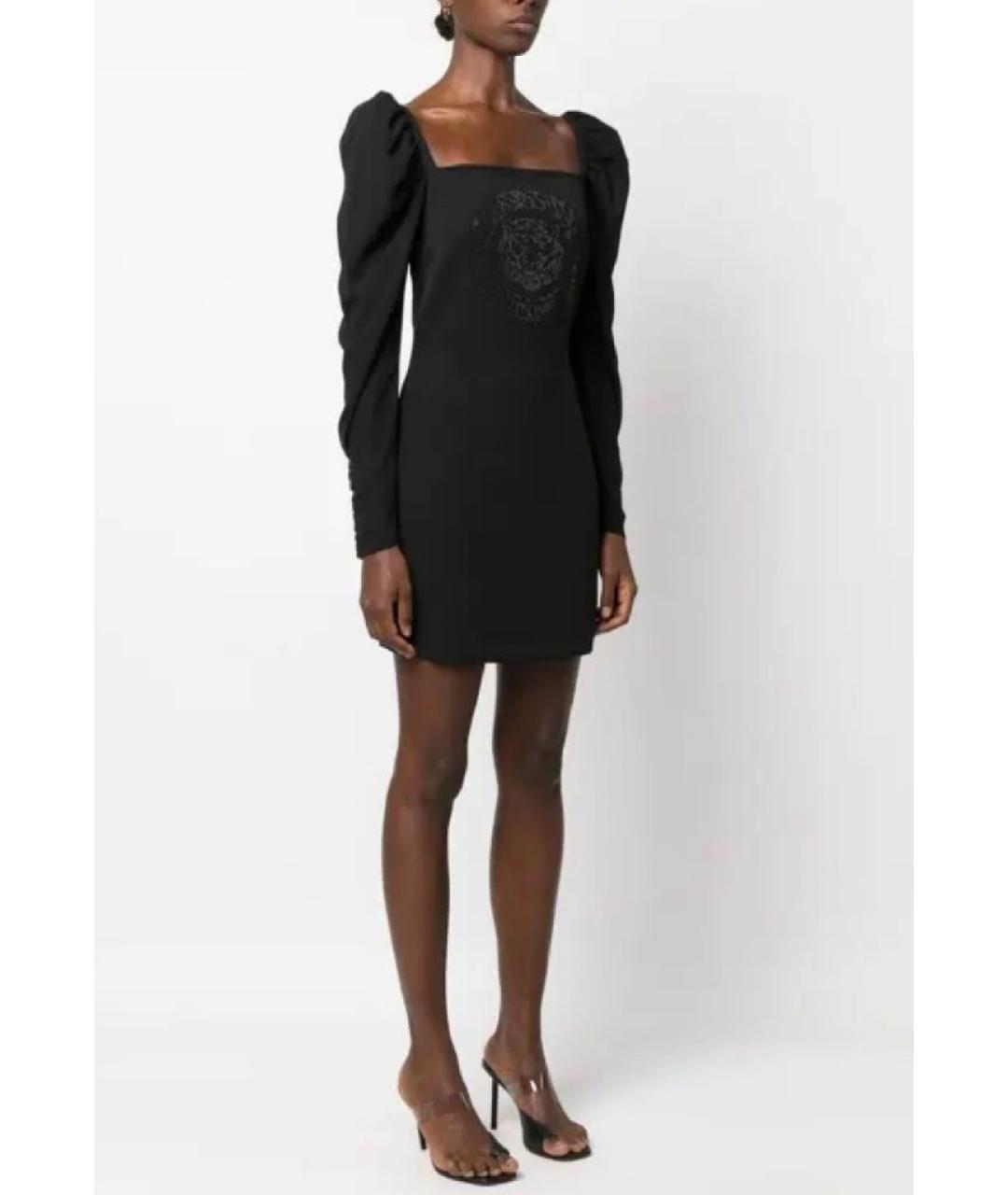 JUST CAVALLI Черное полиэстеровое вечернее платье, фото 2