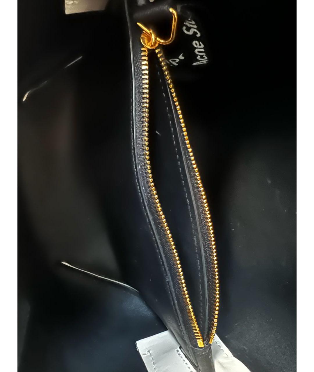 ACNE STUDIOS Белая кожаная сумка с короткими ручками, фото 4