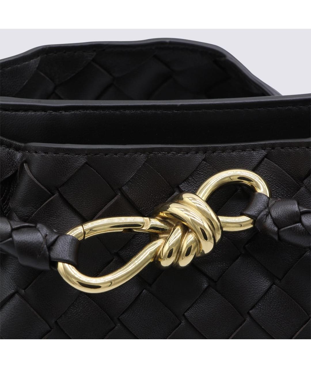 BOTTEGA VENETA Коричневая кожаная сумка через плечо, фото 4