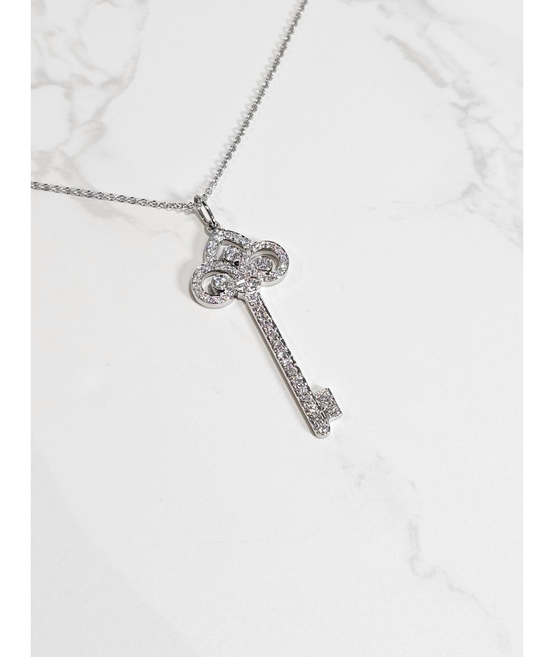 TIFFANY&CO Серебряная платиновая подвеска, фото 2