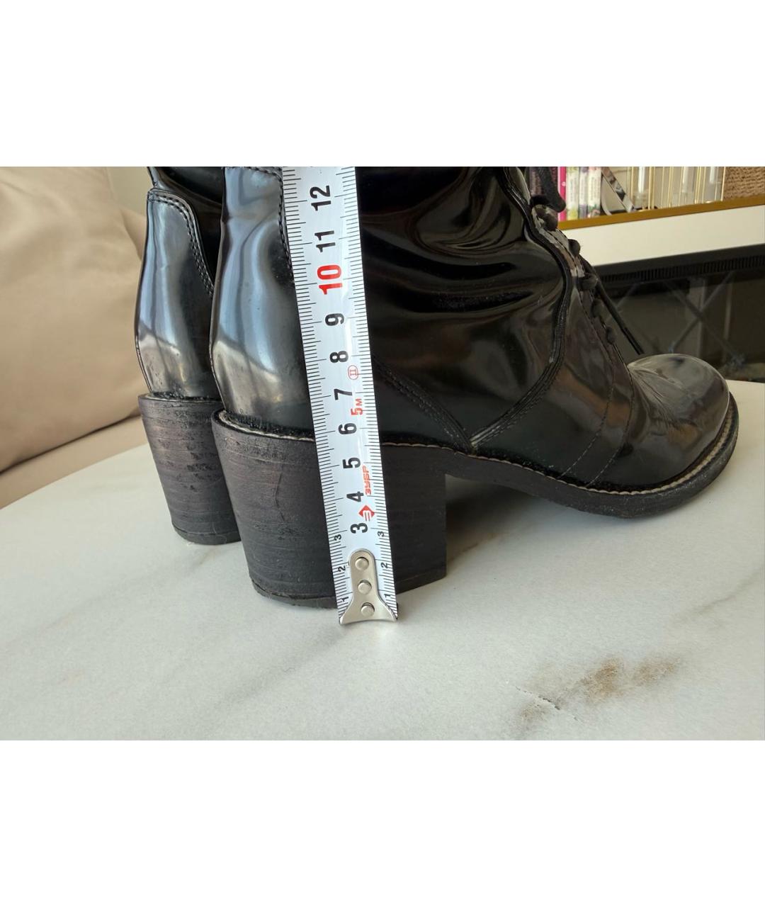 LOUIS VUITTON Черные сапоги из лакированной кожи, фото 5