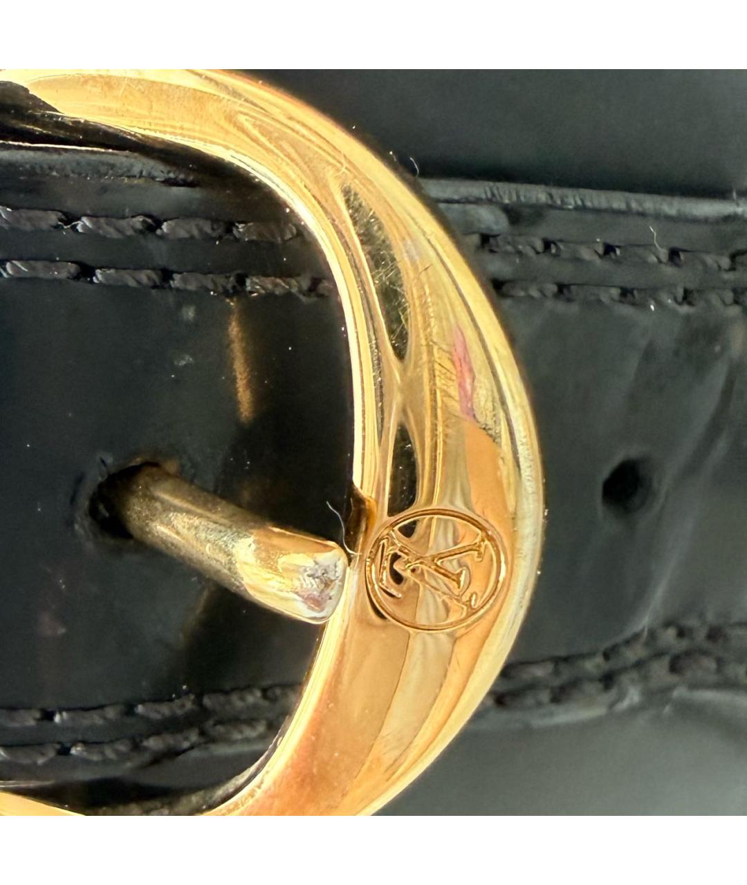 LOUIS VUITTON Черные сапоги из лакированной кожи, фото 7