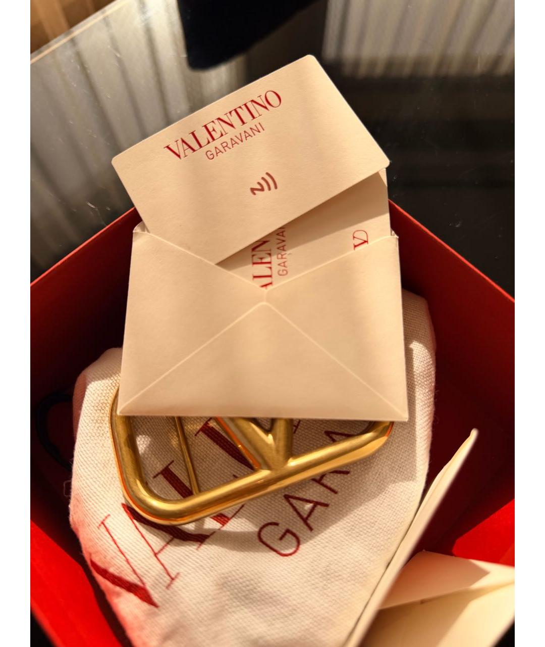 VALENTINO Черный кожаный ремень, фото 5