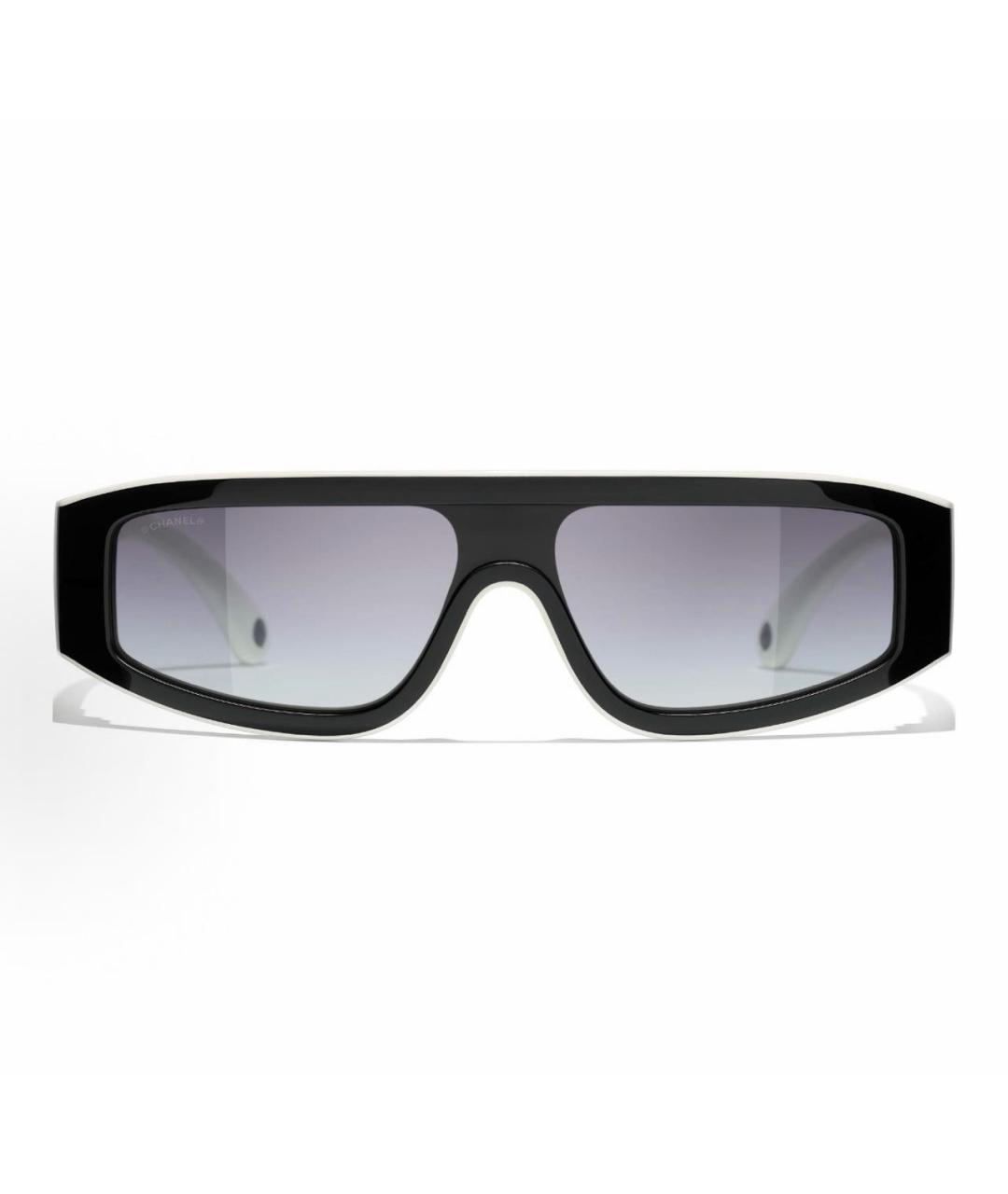 CHANEL Черные пластиковые солнцезащитные очки, фото 3