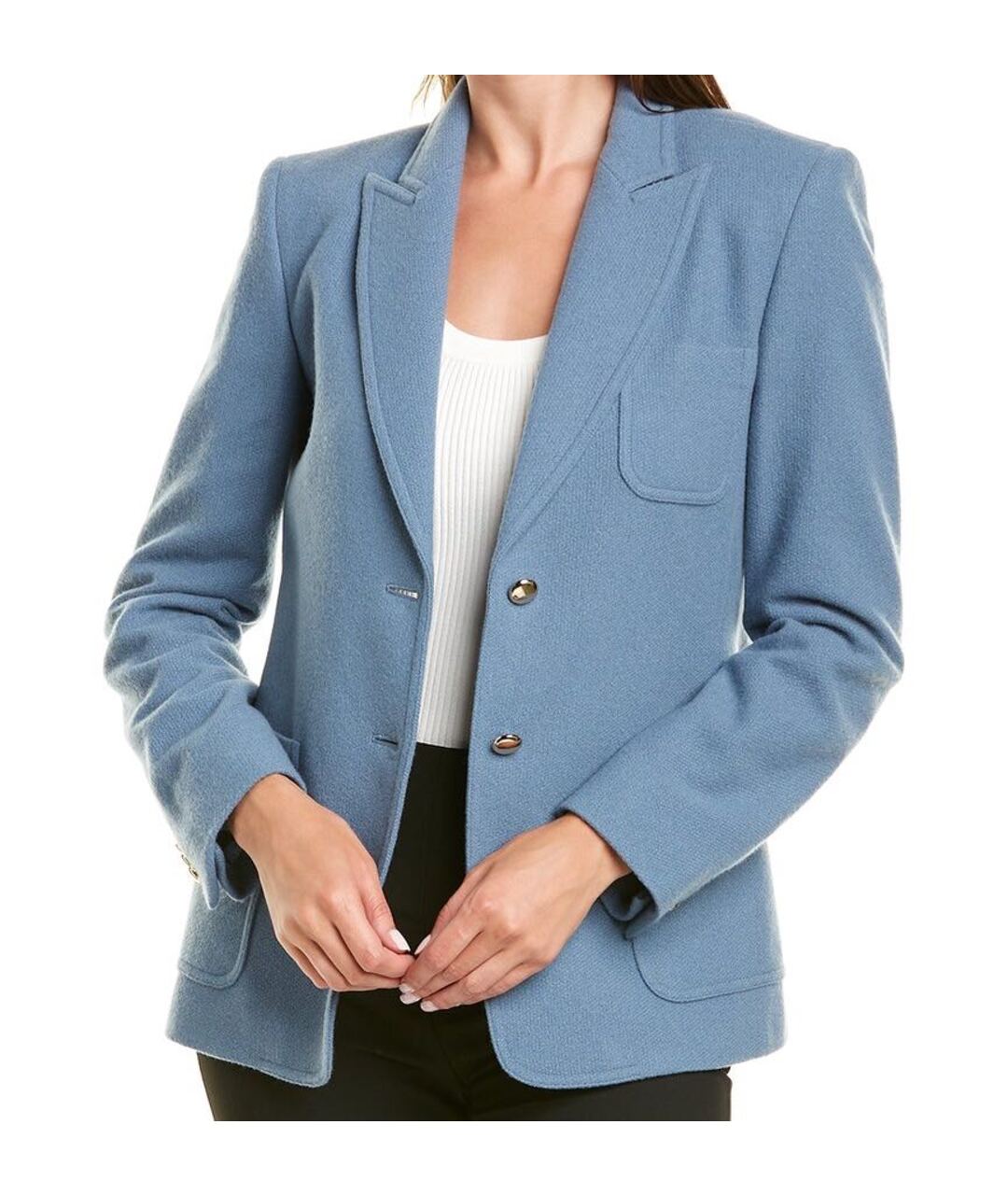 MAX MARA Голубой кашемировый жакет/пиджак, фото 2