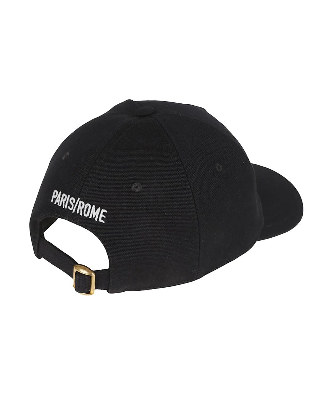 VALENTINO Черная хлопковая кепка/бейсболка, фото 2