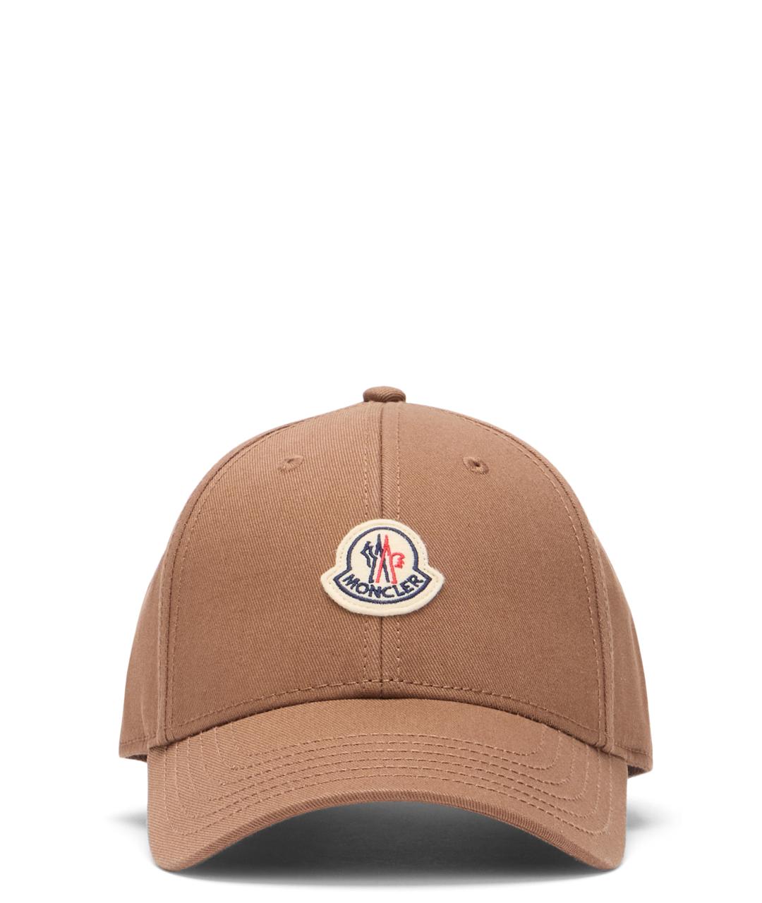 MONCLER Коричневая хлопковая кепка, фото 2