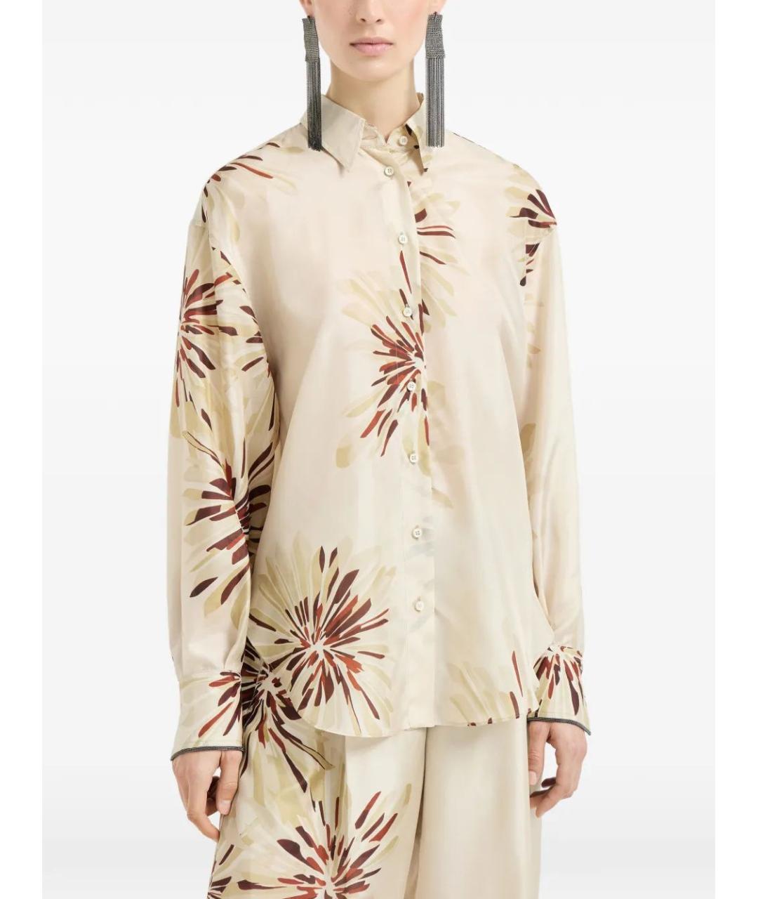 BRUNELLO CUCINELLI Мульти шелковая рубашка, фото 3