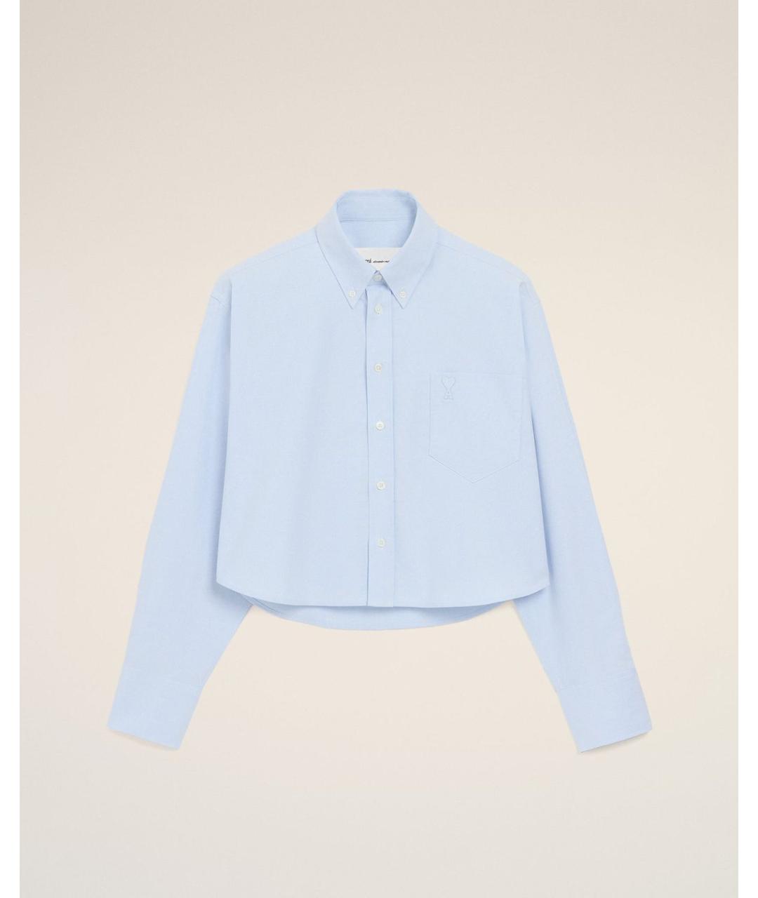 Ami Paris Синяя хлопковая рубашка, фото 6