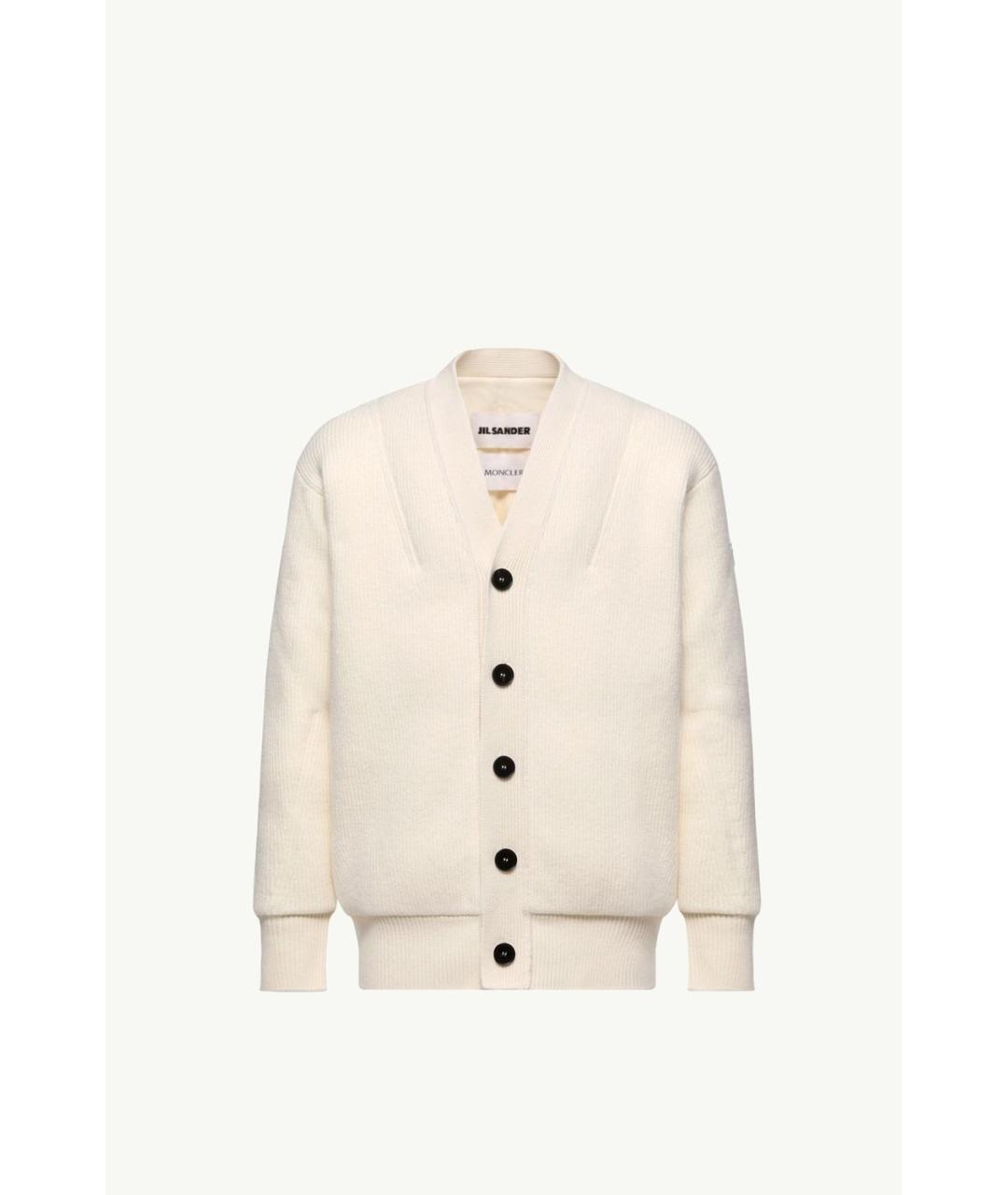 MONCLER Бежевый шерстяной кардиган, фото 5