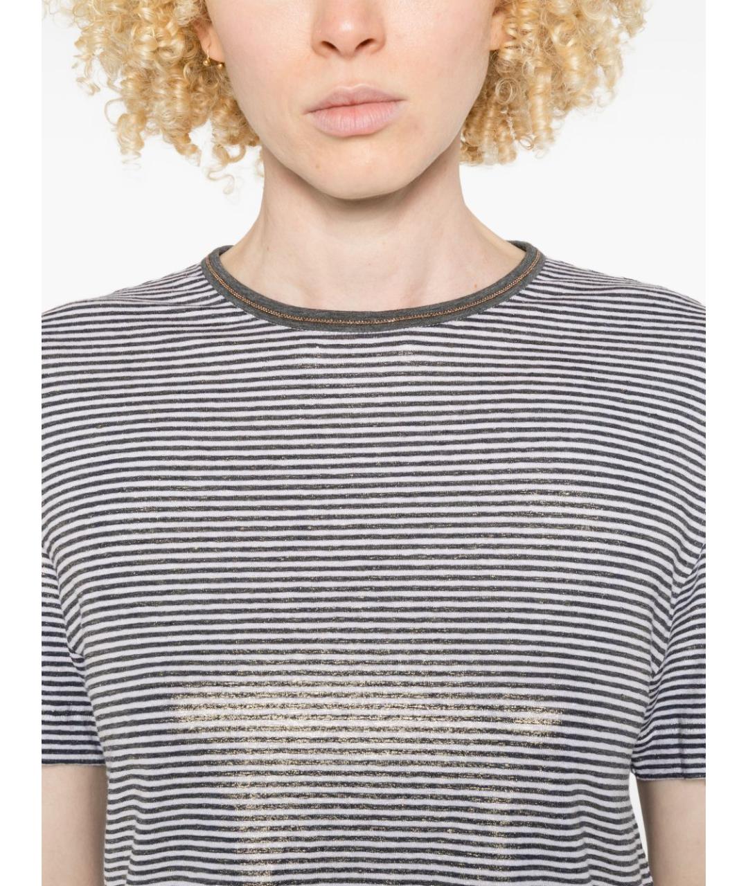 BRUNELLO CUCINELLI Мульти футболка, фото 2