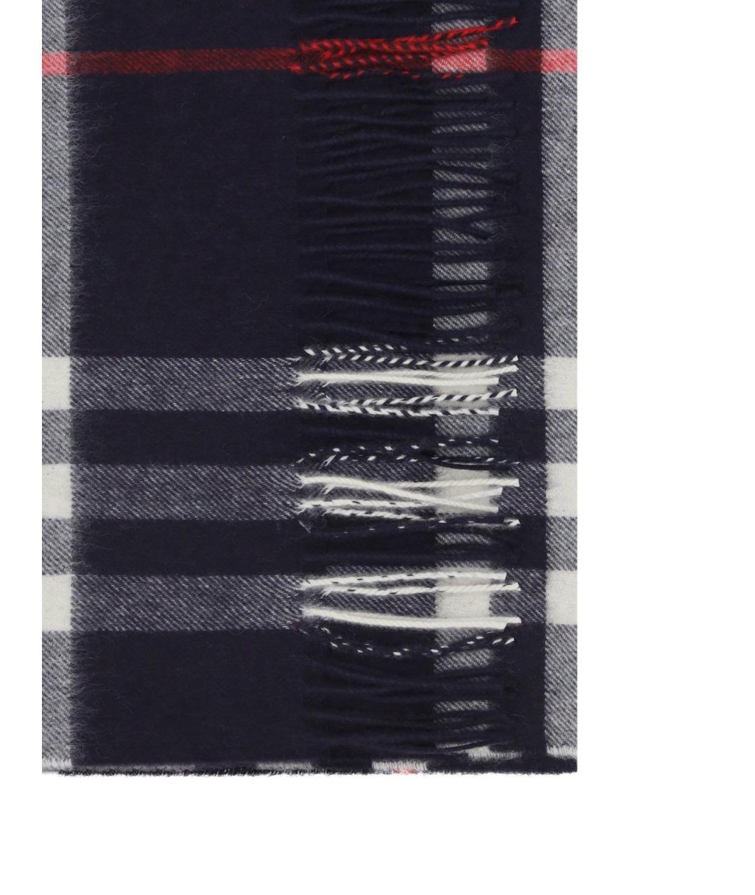 BURBERRY Темно-синий кашемировый шарф, фото 2