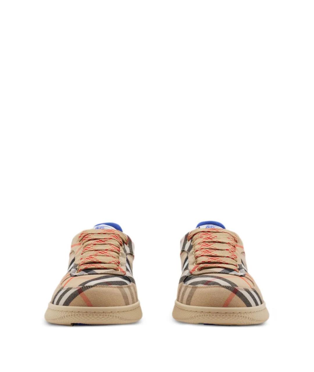 BURBERRY Бежевые кеды, фото 2