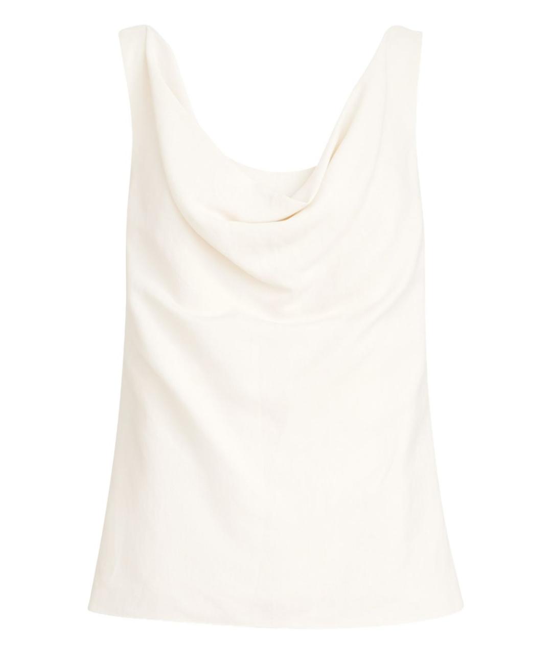 BRUNELLO CUCINELLI Белая льняная майка, фото 1