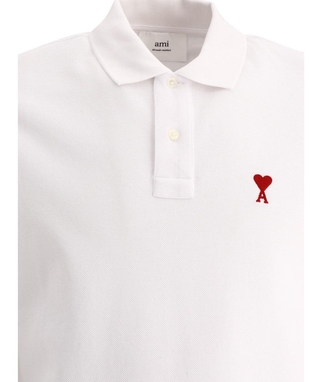 Ami Paris Белая хлопковая футболка, фото 3