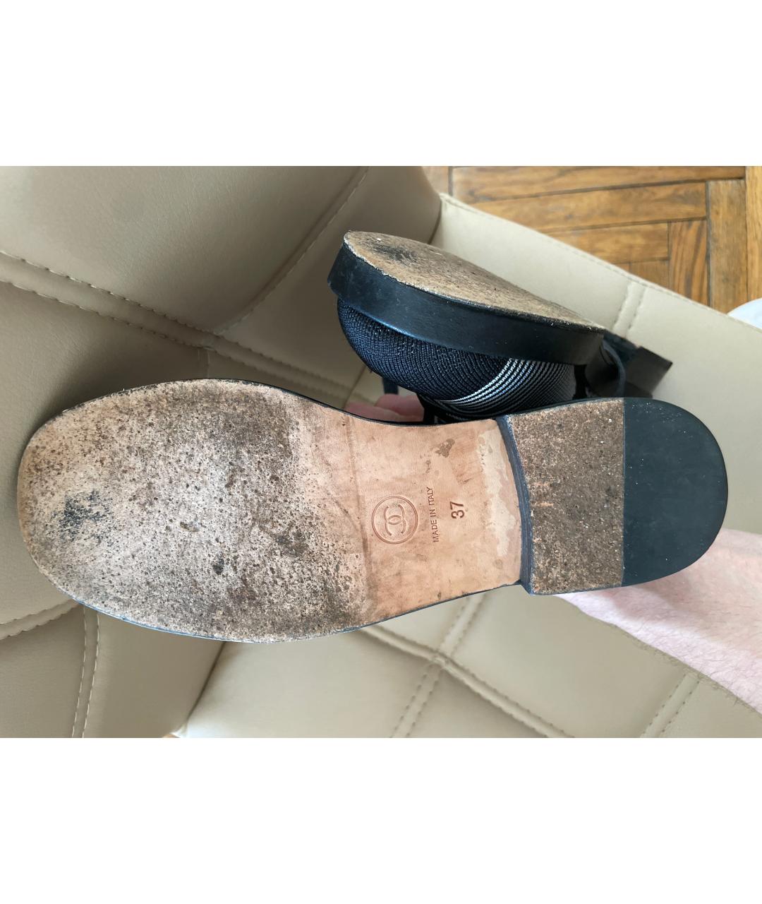 CHANEL Мульти текстильные брогги и оксфорды, фото 5