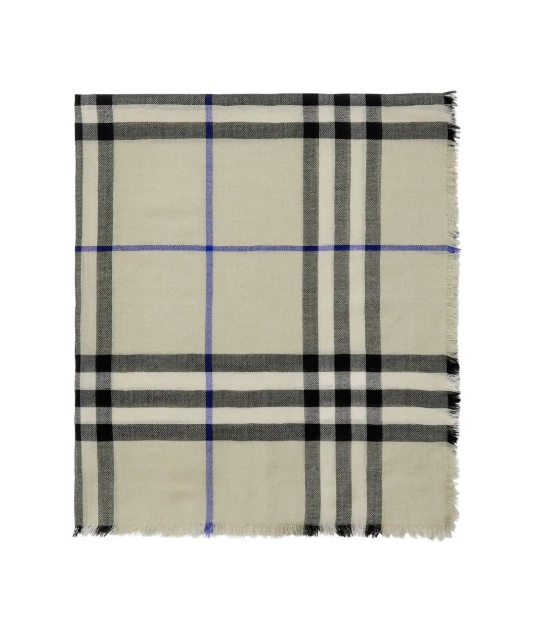 BURBERRY Мульти шерстяной шарф, фото 3