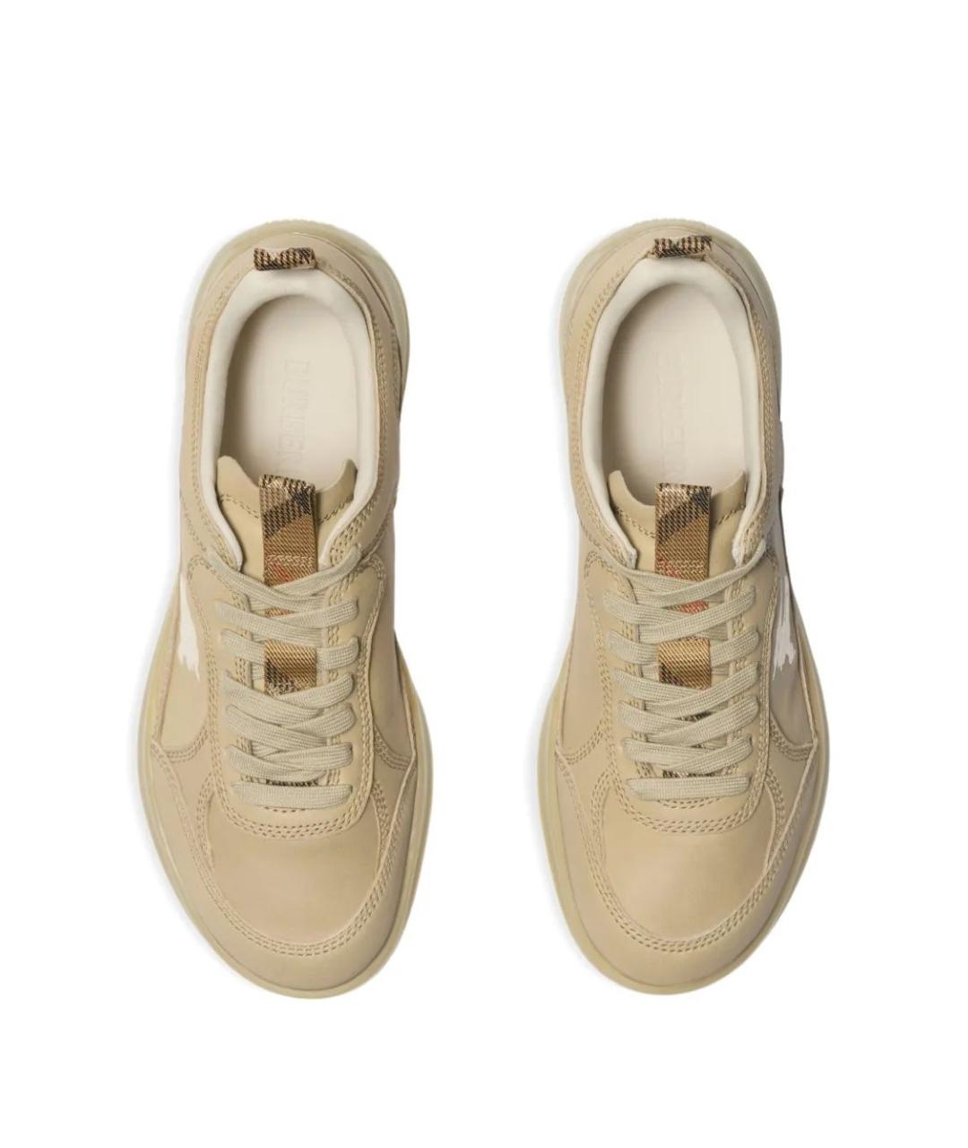 BURBERRY Кожаные кроссовки, фото 4