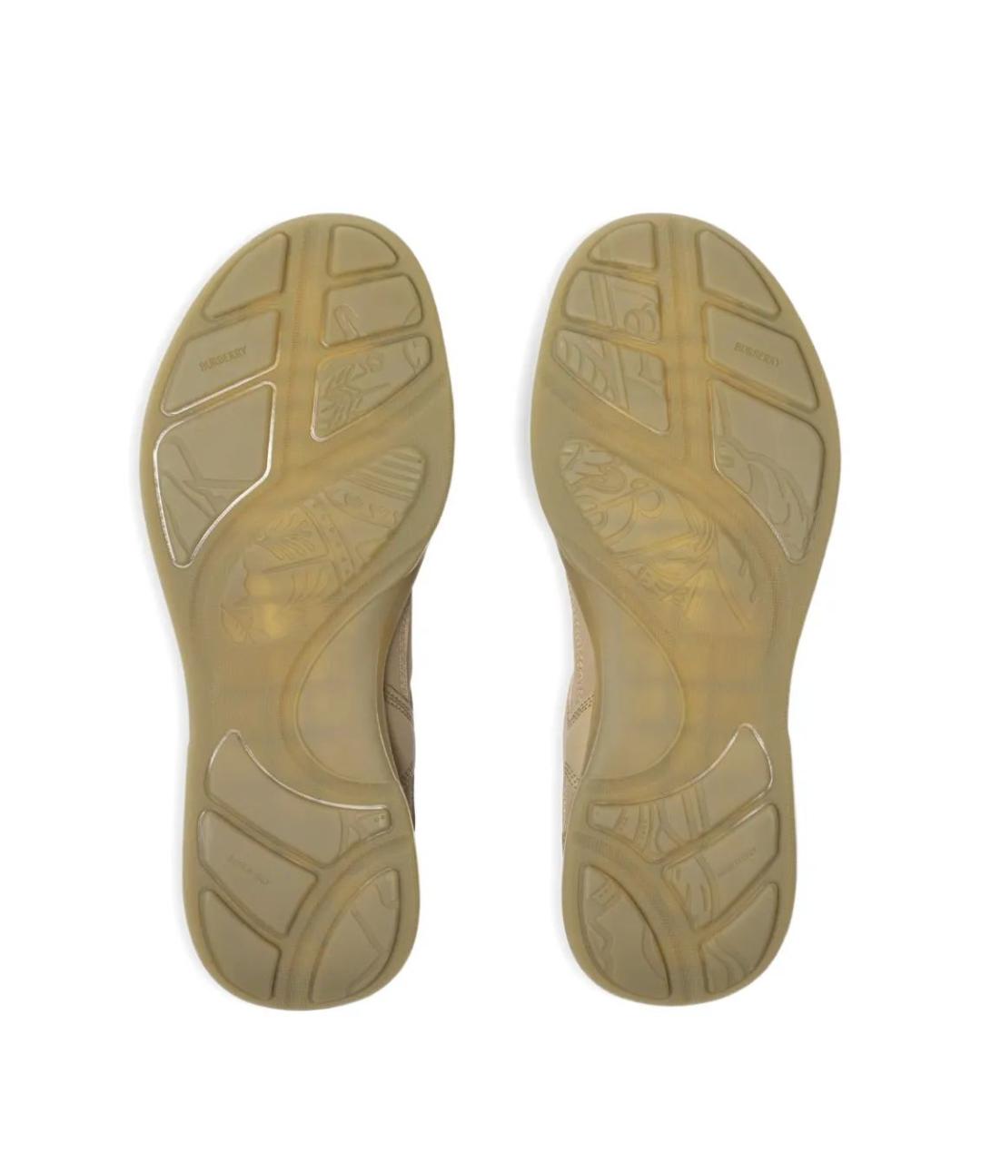 BURBERRY Кожаные кроссовки, фото 5