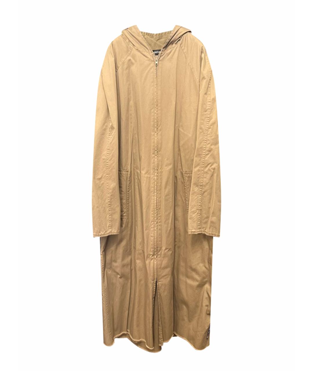 BALENCIAGA Бежевый хлопковый тренч/плащ, фото 1