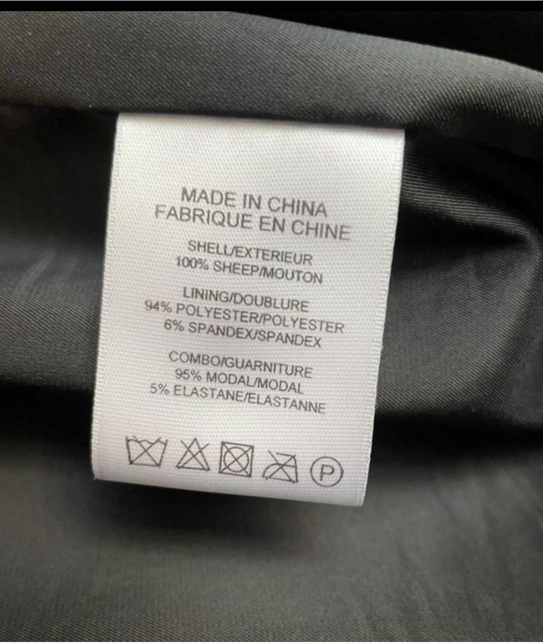 HELMUT LANG Черная кожаная куртка, фото 5