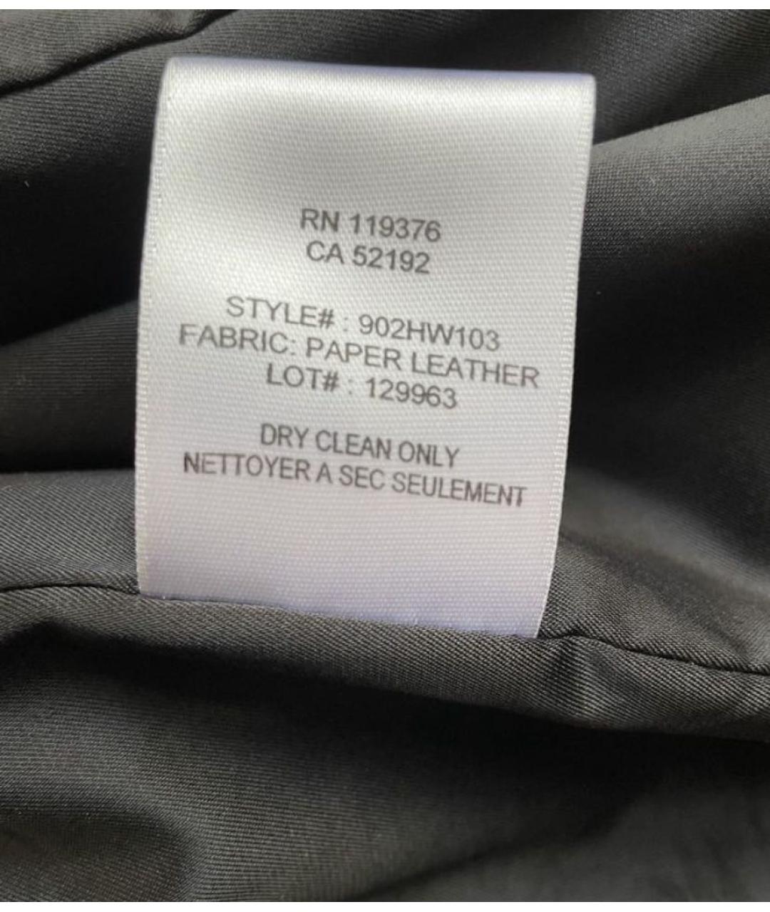 HELMUT LANG Черная кожаная куртка, фото 6