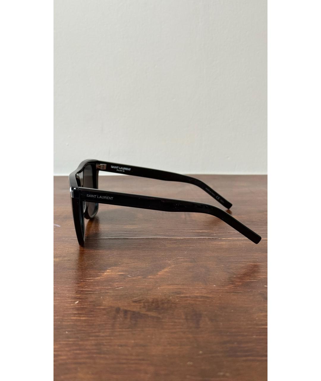SAINT LAURENT Черные солнцезащитные очки, фото 3