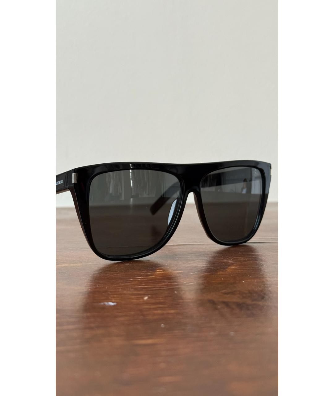 SAINT LAURENT Черные солнцезащитные очки, фото 2