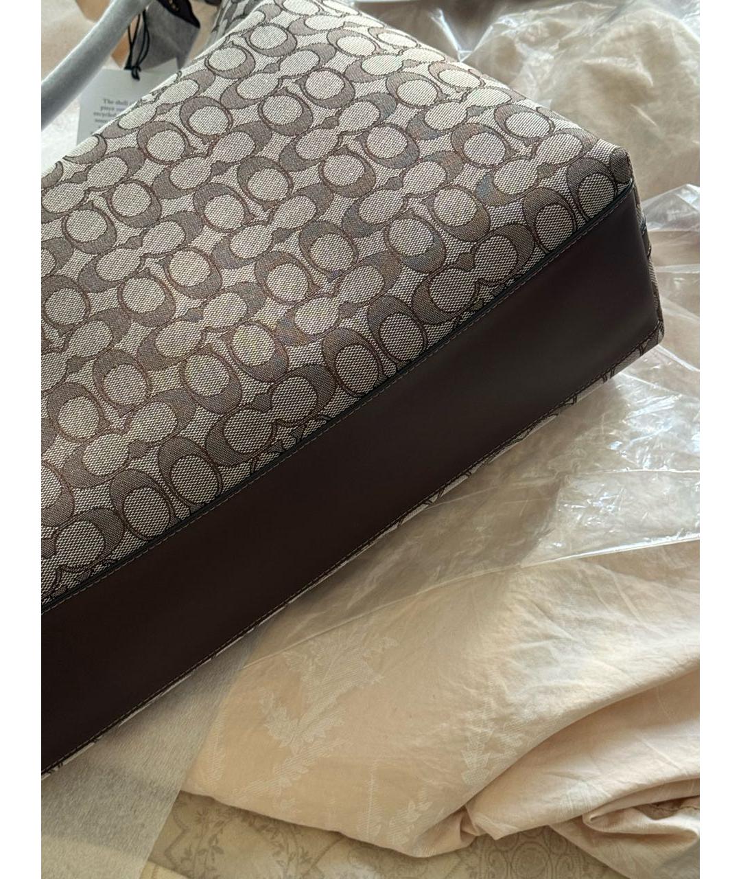 COACH Мульти жаккардовая сумка с короткими ручками, фото 8