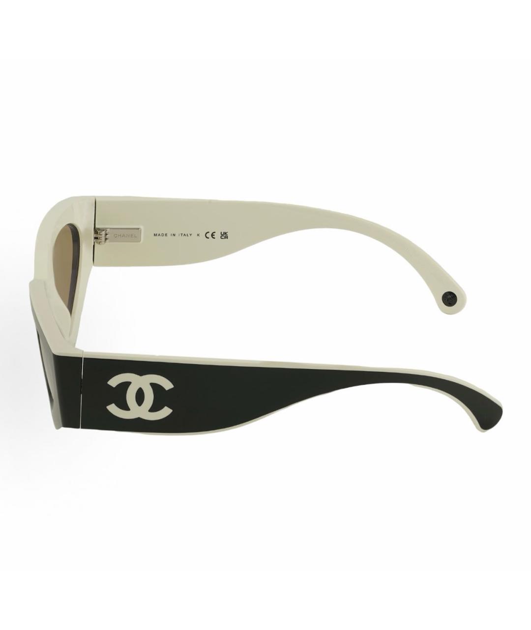 CHANEL Черные пластиковые солнцезащитные очки, фото 2