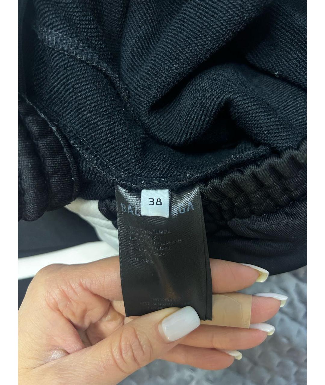 BALENCIAGA Черные синтетические спортивные брюки и шорты, фото 5