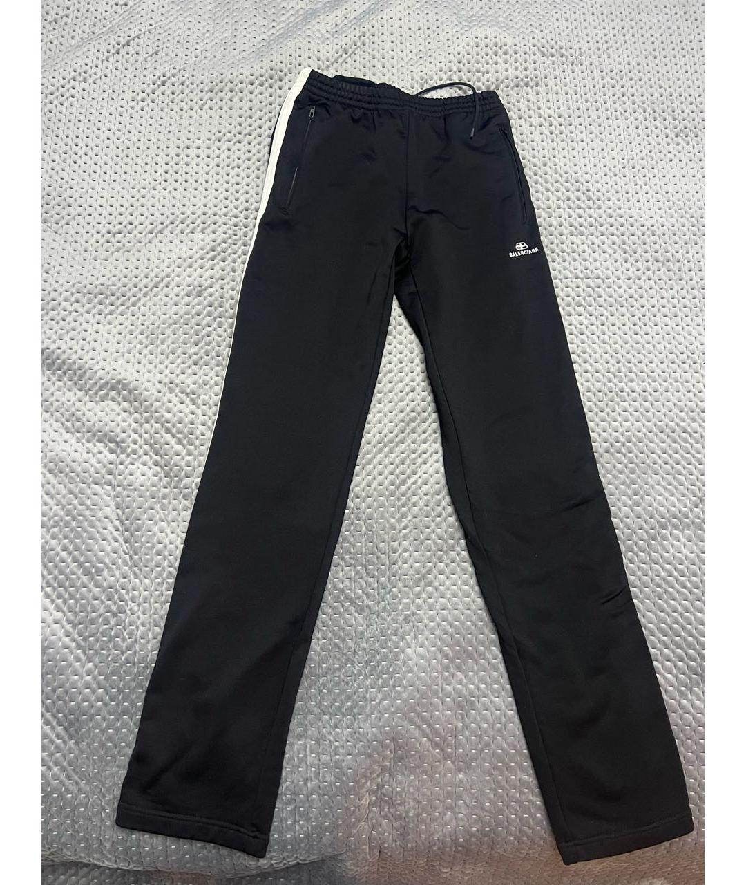 BALENCIAGA Черные синтетические спортивные брюки и шорты, фото 6