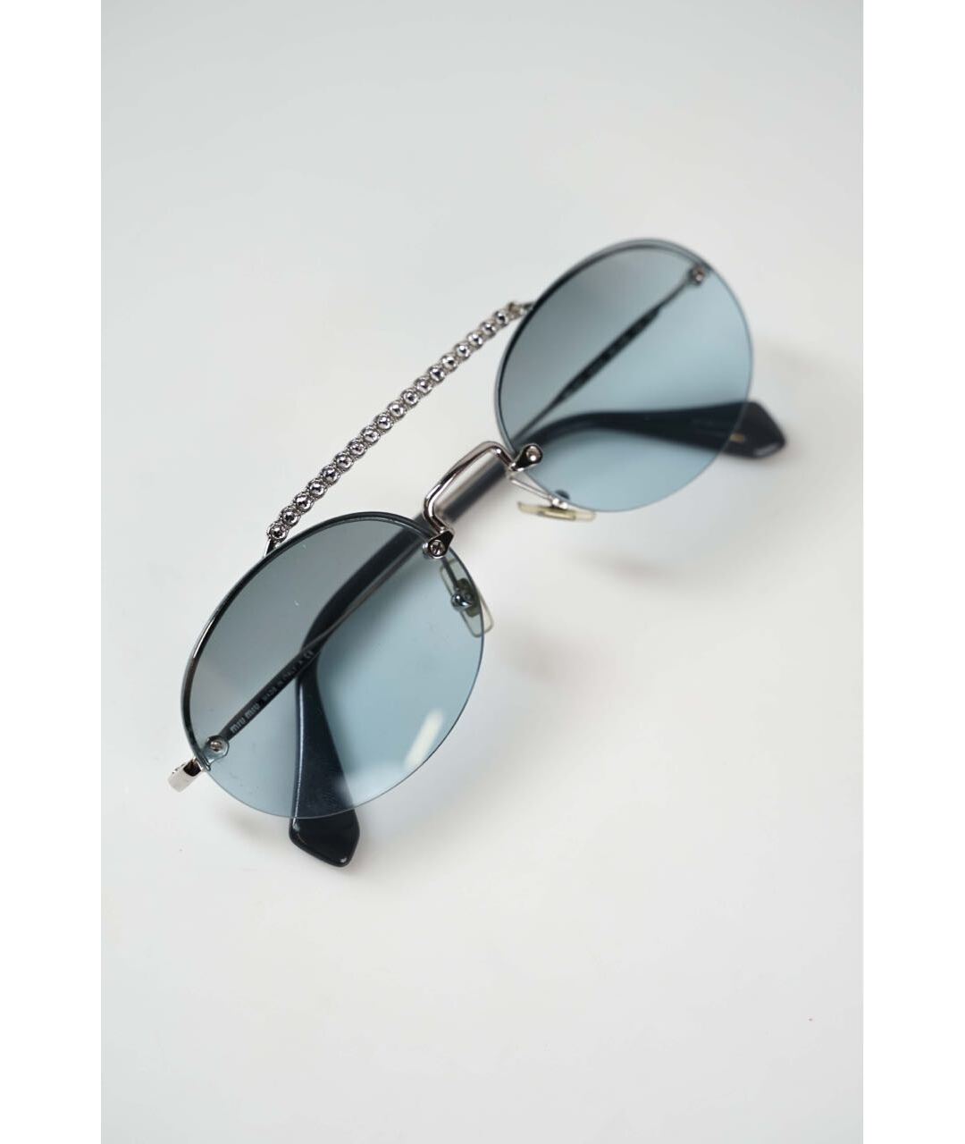 MIU MIU Голубые солнцезащитные очки, фото 2