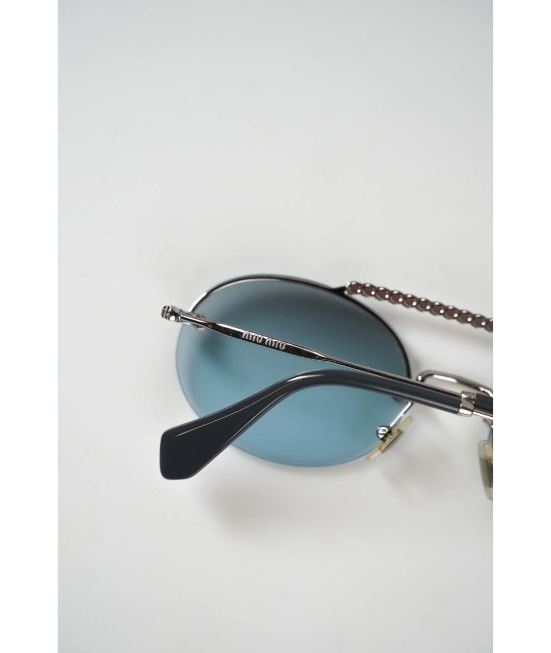 MIU MIU Голубые солнцезащитные очки, фото 4