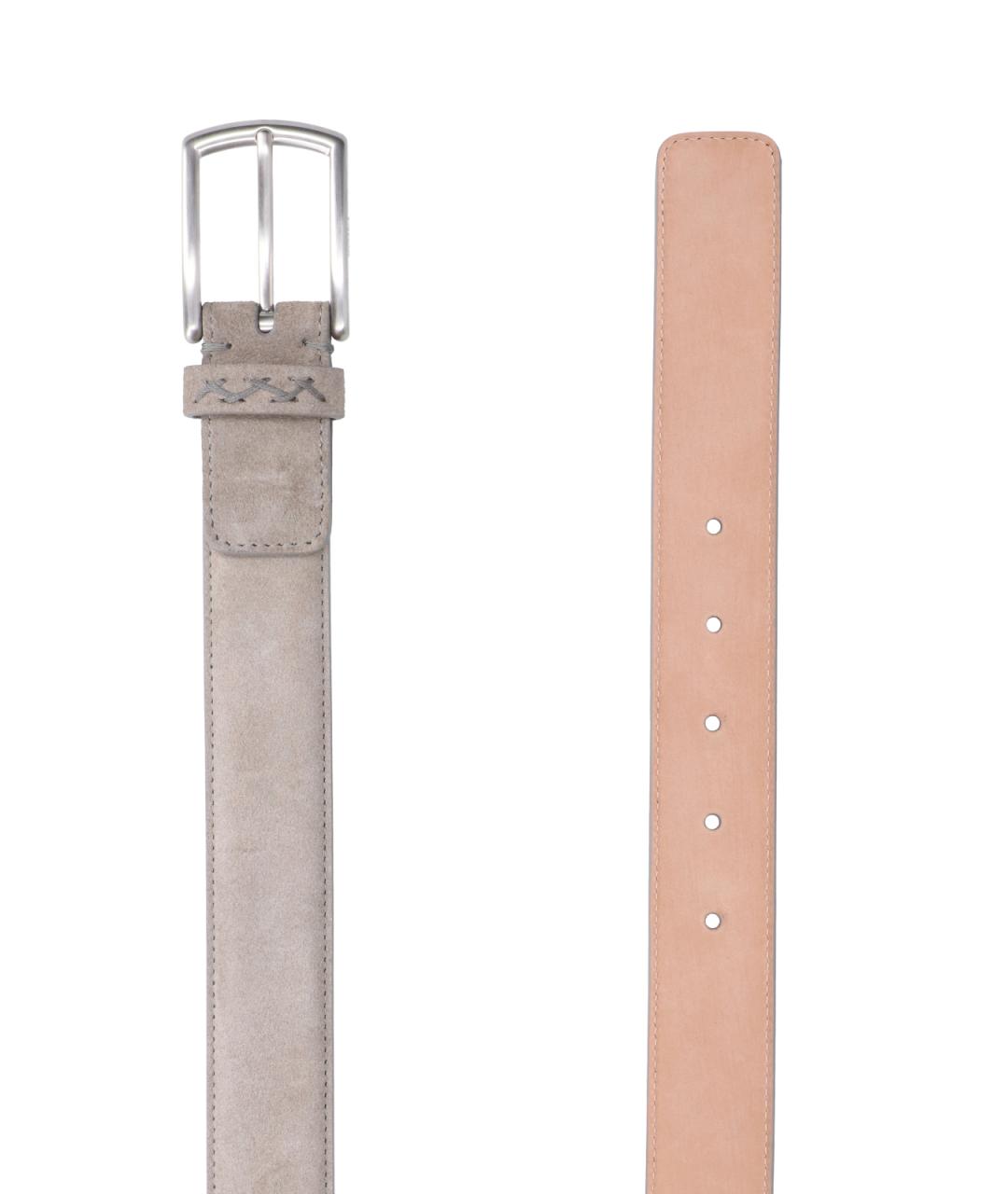 ZEGNA Серый замшевый ремень, фото 2