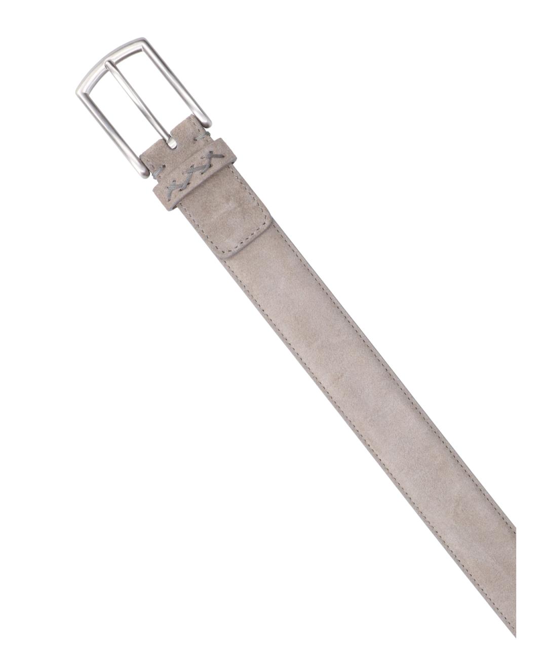 ZEGNA Серый замшевый ремень, фото 3